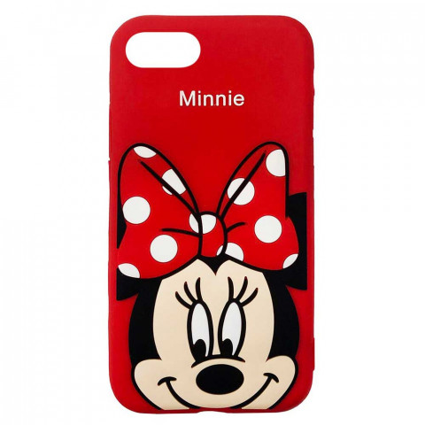 Чехол Disney на iPhone SE 2020 Minnie Mouse Red